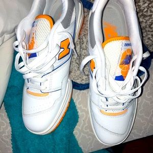 New balance 550 orange and white